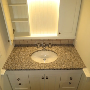 Custom fit vanity and medicine cabinet