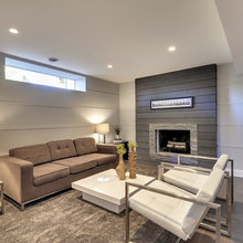 Basement fireplace