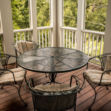 Screen porch, ipe decking,
