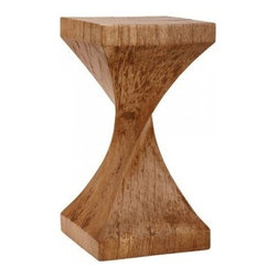 Weston Twisted Wood Table | Pulp Home - Side Tables And End Tables