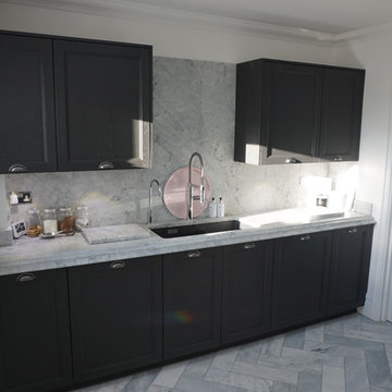 Solid Oak Caneo Grey Shaker Bolero kitchen