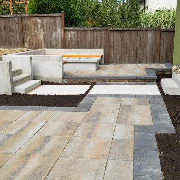 High Point Patio & Firepit - pre planting