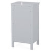 Meader Bathroom Floor Storage Cabinet With Drawer, Gray