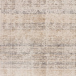 Loloi - Loloi Homage Beige/ Grey 2'-6" x 12'-0" Area Rug - Reminiscent of traditional motifs, the Homage Collection is a neutral floor piece with distressed pattern. Power-loomed of polyester and viscose in Turkey, Homage offers a subtle high-low texture while remaining silky underfoot.