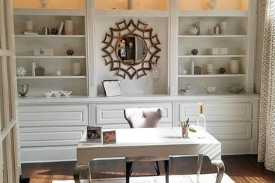 This is an example of a transitional home office in Raleigh.