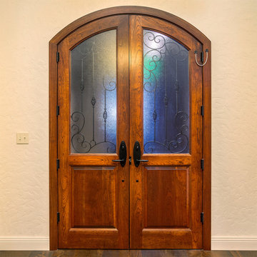 Wrought Iron Grille French Entry Door