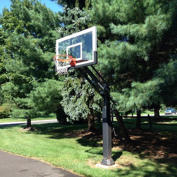 Shawn M's Pro Dunk Gold Basketball System on a 40x50 in Newtown, PA