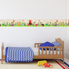 GB90160g8 Colorful Dinosaurs Peel&Stick Wallpaper Border 8in Height x 15ft Long
