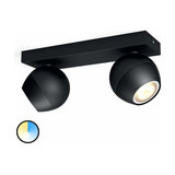 Philips Hue Buckram White Ambiance spotlight black