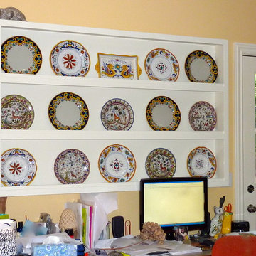 A Variety of Cabinet Styles Enliven Kitchen