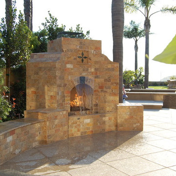 Fireplace with Waterfall