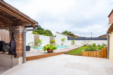Idée de décoration pour un jardin minimaliste.