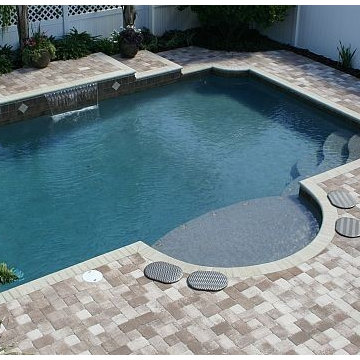 63 - Contemporary Pool with Modest Water Feature