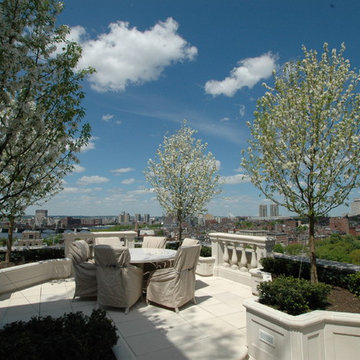Classic Boston Rooftop Garden