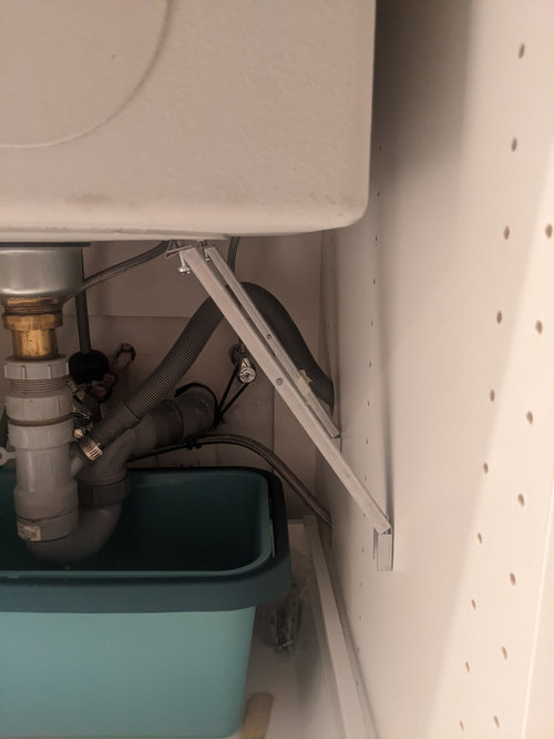 Sink Supports after install