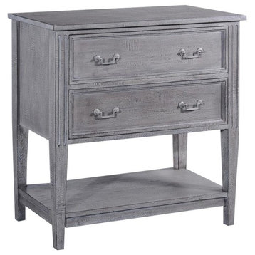 Chest Lafitte Weathered Gray Solid Wood Distressed Old World  2