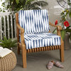 Sorra Home Salix Vintage Indigo Outdoor Corded Deep Seat Cushion Set 25 x 23 x 5