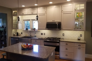 Kitchen - large transitional kitchen idea in Other