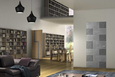 Immagine di un soggiorno design