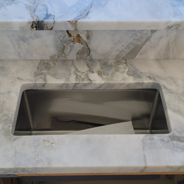 Sea White Leather quartzite BBQ