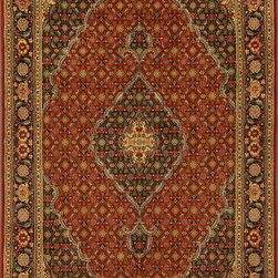 Persian Tabriz rug 4'9 X 6'11 - Area Rugs