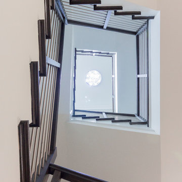 Project #50 | Geometric Staircase with Contrasting Tones