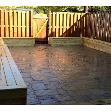 Baltimore - Patio, Fence, Benches