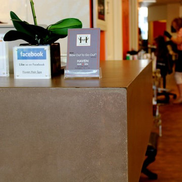 Haven Hair Spa reception desk