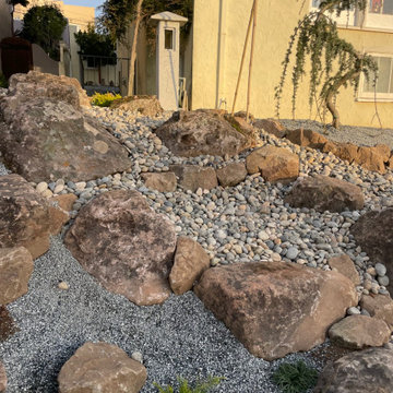 Boulder Wall Make-Over and Dry Creek