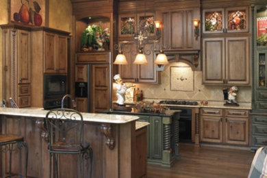 Inspiration for a mediterranean kitchen remodel in Boston
