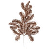 20" Rose Gold Pine Branch  Artificial Christmas Spray