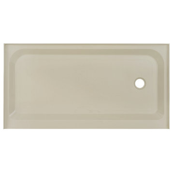 Swiss Madison SM-SB514 Voltaire 60" x 32" Rectangular Shower Base - Biscuit