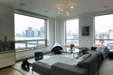 Living room photo in New York