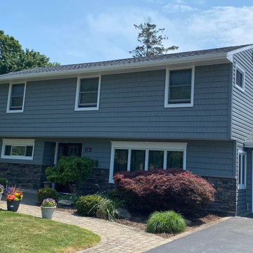 Massapequa Siding - Chesapeake Gray & Sterling | Alpha Windows & Siding