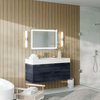 Boutique Bath Vanity, Gray Oak, 48", Single Sink, Wall Mount