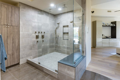 Inspiration for a contemporary bathroom remodel in Phoenix
