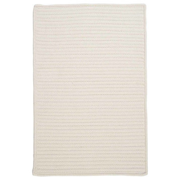 Simply Home Solid Rug, White, 2'x10'