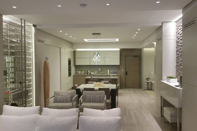 Inspiration for a contemporary living room remodel in Miami