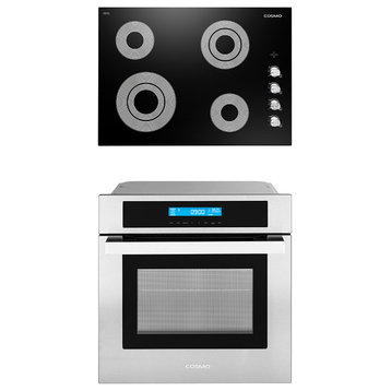 2PC Kitchen Package with 30" Electric Cooktop & 24" Electric Wall Oven
