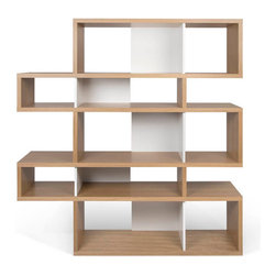 London Composition 2010-002 Oak Frame Shelving Unit - Bookcases