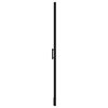 vidaXL Shower Door Bathroom Shower Enclosure Tempered Glass 31.9"x76.8" Black