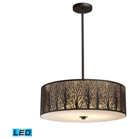 Woodland Sunrise 5 Light Pendant, LED