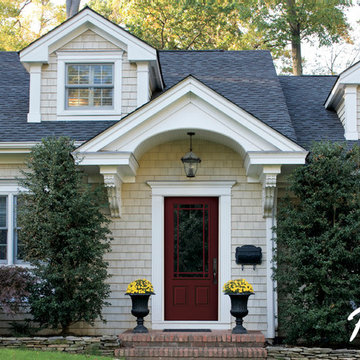 Give your home effortless style w/energy-efficient Pella® fiberglass front doors