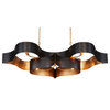 Currey and Company 9000-0853 Grand Lotus, 6 Light Oval Chandelier In 13.25"