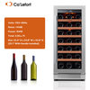 Ca'Lefort 33-Bottle Built-In 15" Wine Cooler Single Zone Refrigerator Frost-Free