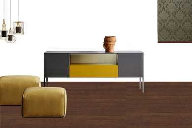 Example of a minimalist home design design in Other
