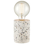 ELK HOME - Elk Home D4221 Terraz Table Lamp, Gray and White - ELK HOME D4221 Terraz Table Lamp in Gray and WhiteThe terrazzo revival has arrived. What better way to get on trend than with this table lamp which features a terrazzo base. Our design utilises the cool, marble and cement of the traditional Venetian material with sleek contemporary style and just a note of Mid-Century, retro flourishes. In Gray and white, this piece will complement a wide range of interior color stories.
