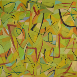 Alpenglow - original abstract acrylic by Hal Mayforth - Products