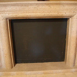Custom Hand Carved Fireplace - Indoor Fireplaces