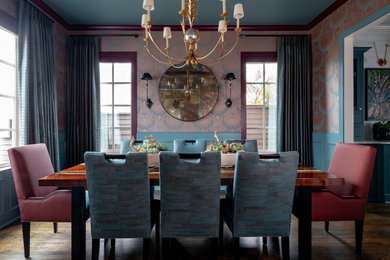 Dining room - transitional dining room idea in Dallas